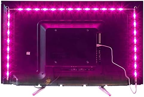 2.0M LED TV Backlight USB Bias Lighting with 16 Colors and 4 Dynamic Mode for 40 to 60 Inch HDTV,PC Monitor,Led Light Strip.(4pcs x 0.5m Led Strips)