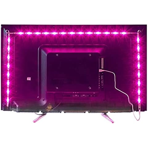 MY LAMP Led TV Hintergrundbeleuchtung,2M USB Led Beleuchtung Hintergrundbeleuchtung Fernseher USB Cover