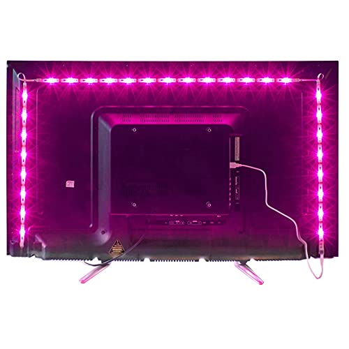 MY LAMP Led TV Hintergrundbeleuchtung,2M USB Led Beleuchtung Hintergrundbeleuchtung Fernseher USB für 40 bis 60 Zoll HDTV,TV-Bildschirm und PC-Monitor,Led Strip.MEHRWEG