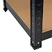 Pack 2 Estanterías Modulares Negras con 5 Baldas Ajustables 180x90x40cm 875Kg GH91
