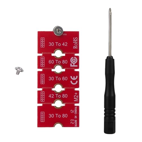 Deyixinup M2+ M.2 NGFF/NVME Length Extend Adapter Multipurpose M.2 Extended Adapter Card PCB Board SSD Extension Bracket Card Plate with Screwdriver for PC Computer Case