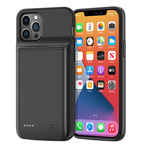 NEWDERY Battery Case for iPhone 12 Pro & for iPhone 12, 4800mAh Slim Portable Protective Charging Cover, Rechargeable Extended Power Charger Case for iPhone 12 Pro (6.1 inch) NEWDERY Battery Case for iPhone 12 Pro & for iPhone 12, 4800mAh Slim Portable Protective Charging Cover, Rechargeable Extended Power Charger Case for iPhone 12 Pro (6.1 inch)