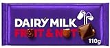 Dairy Milk Chocolate Fruit & Nut Bar 110G (Pack of 2) Delicious Tasty And Twisty Treat Gift Hamper For Birthday,Christmas,Easter