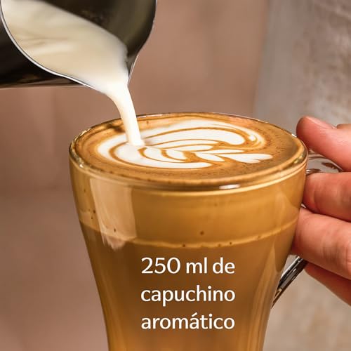 Miniatura 4 de Cosumy 6 Tazas De Capuchino Con Asa Y Cucharillas - 250ml - Mantienen El Calor - Tamaño Ideal Para Máquinas De Café - Aptas Para Lavavajillas