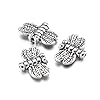 FASHEWELRY 50Pcs Antique Silver Dragonfly Spacer Beads Tibetan Metal Flying Animal Insect Charm Beads 10x15mm for Craft Jewelry Making Hole: 1mm #3