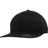 Flexfit Uniseks Flat Visor L Czapka z Daszkiem, Czarny, L-XL