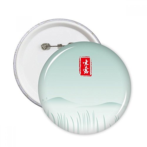 Broches rondes Rosée froide pour sublimer vos vestes et sacs avec un motif poétique