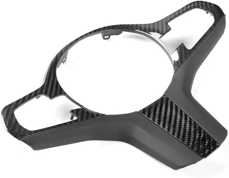 1pcs Car Steering Wheel Black Real Carbon Fiber Cover - No Skeleton Replacement Parts For BMW 567 Series X3X4 Series 2018-2019 Models Car Accessories