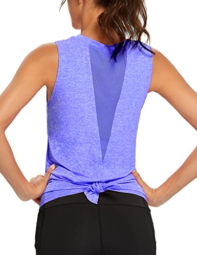 Débardeur de Sport léger en Maille sans Manches pour Femme (Violet, XL) Cover