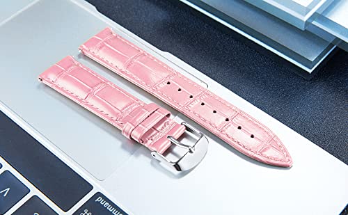 Image of BINLUN Leather Watch Band Genuine Calfskin Replacement Watch Strap Quick Release Crocodile Pattern 10 Colors 13 Sizes for Men Women(10mm,12mm,14mm,16mm,17mm,18mm,19mm,20mm,21mm,22mm,23mm,24mm)