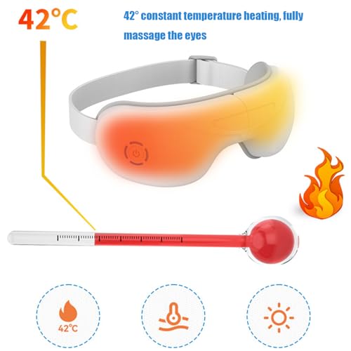 Masque chauffant yeux sans fil avec Bluetooth et arrêt automatique