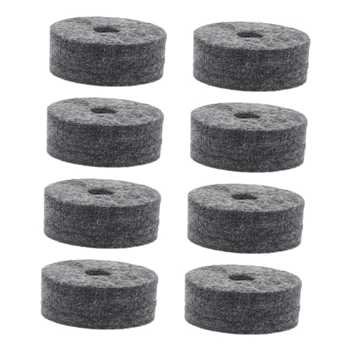CIMAXIC 8pcs Drum Cymbal Felt Pads Set Non-slip Felt Protectors for All Drum Compatible with Snare Pads for Practice and Performance