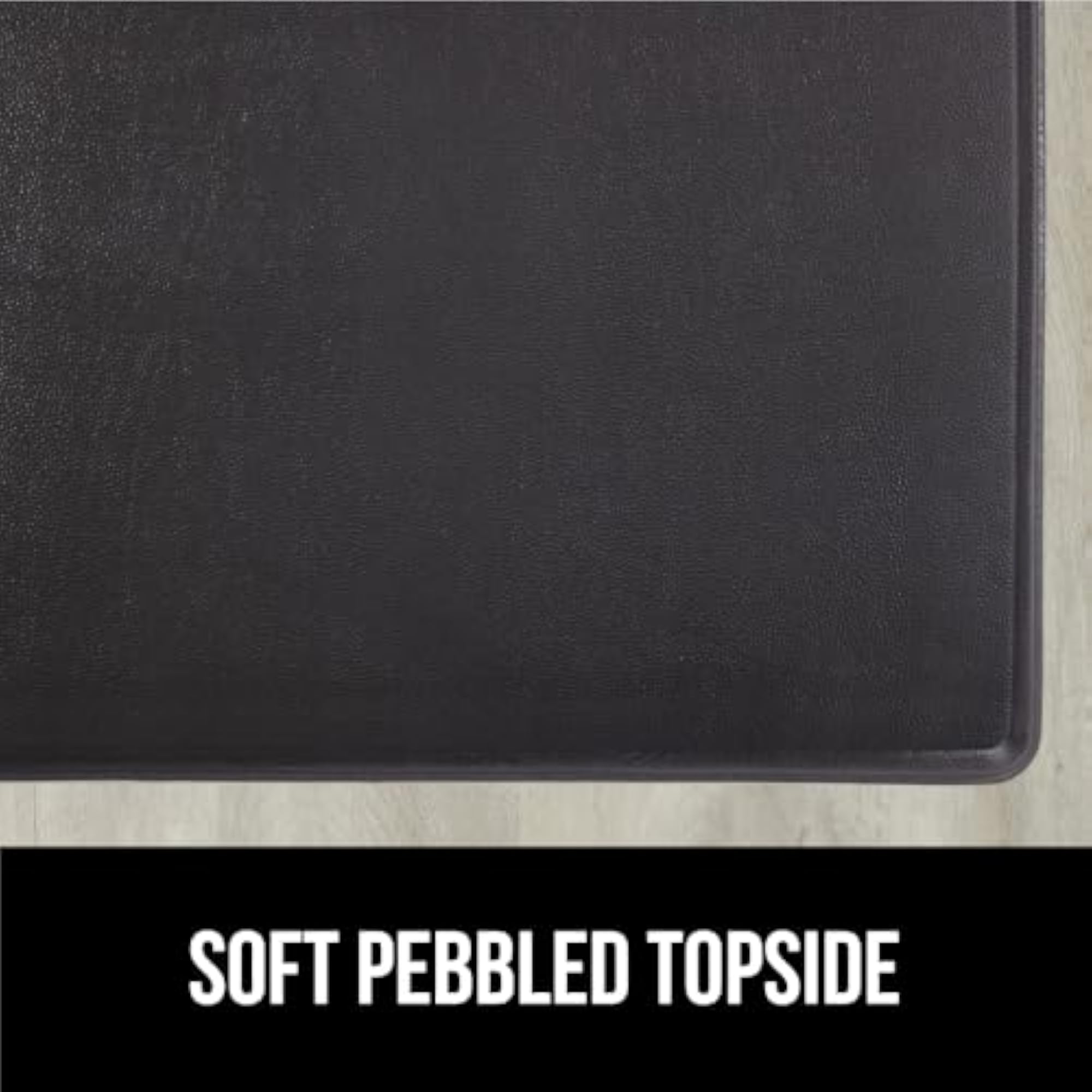 Cushioned Kitchen Mats for Floor, 2 PK, Black