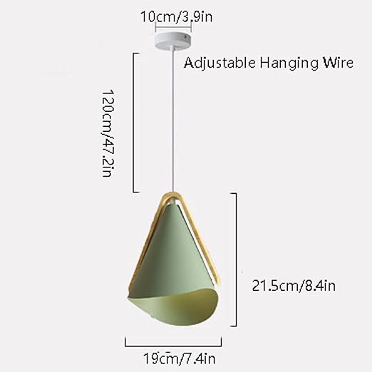 SHUANGZ Nordic Eetkamer Kroonluchter Retro Industriële Lamp Macaron Kroonluchter Verlichting Vintage Hout Kunst Metaal Schaduw E27 Creatieve Hanglamp Lampenkap Voor Woonkamer, Keukeneiland, Hotel, photo 3