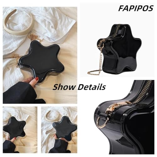 Image of Women's Mini Star Tote Bag, Women's Cute PU Leather Hobo Bag Chic Star Crossbody
