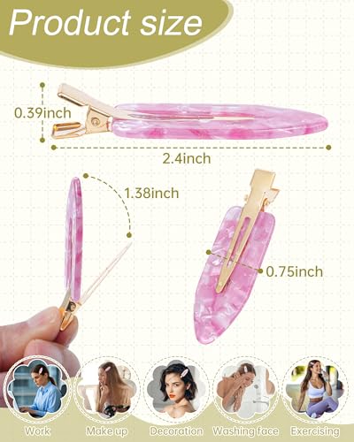 Mesovor 8 pinzas para cabello sin marca y sin pliegues miniatura 2