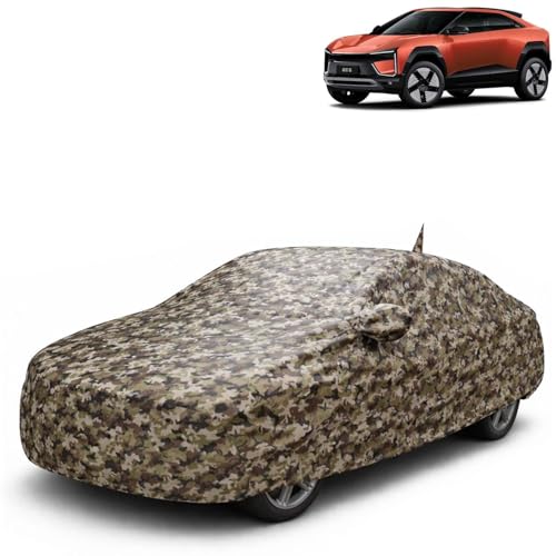Image of KINGSWAY JungleTech 100% Waterproof Car Cover Only with Mahindra BE 6 (Year 2025 Onwards - All Model) | Mirror and Antenna Pockets | Scratchproof | All Weather Car Body Cover