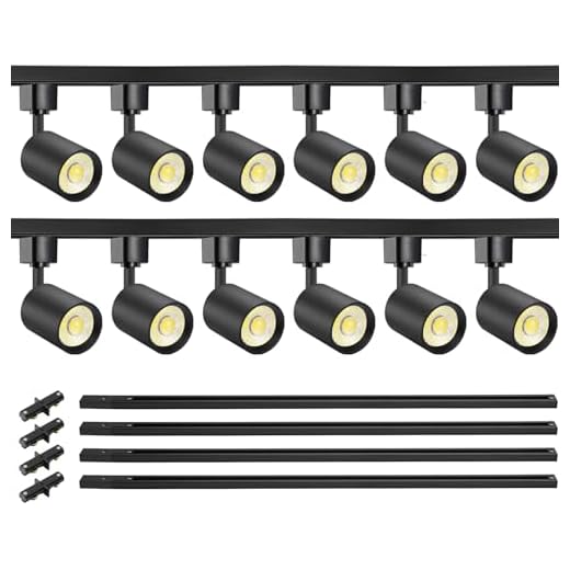 Best ligts to make jellyfish umbrella VANoopee 12-Light LED Track Lighting Kit