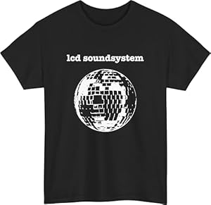 LCD Soundsystem T-Shirt, Glitterball Disco Ball Tshirt, Dancing Queen Gift for Friends Vintage Retro Disco Music Dancing Girls Unisex tee top Black