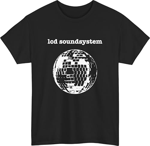 LCD Soundsystem T-Shirt, Glitterball Disco Ball Tshirt, Dancing Queen Gift for Friends Vintage Retro Disco Music Dancing Girls Unisex tee top Black
