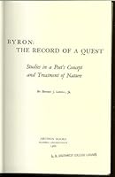 Byron: The Record of a Quest B000GRQHBI Book Cover