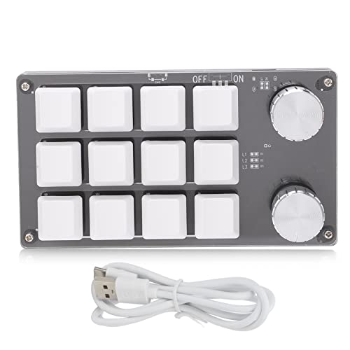 Teclado mecánico con 12 teclas y conexión USB-C miniatura 5