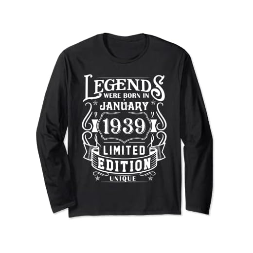 Cumpleaños Enero 1939 Edición Limitada Regalo January 1939 Manga Larga