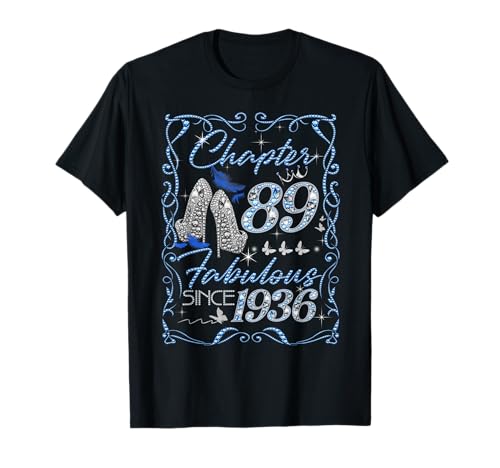 Chapter 89 Fabulous Since 1936 Diamond Heels 89th Birthday Camiseta