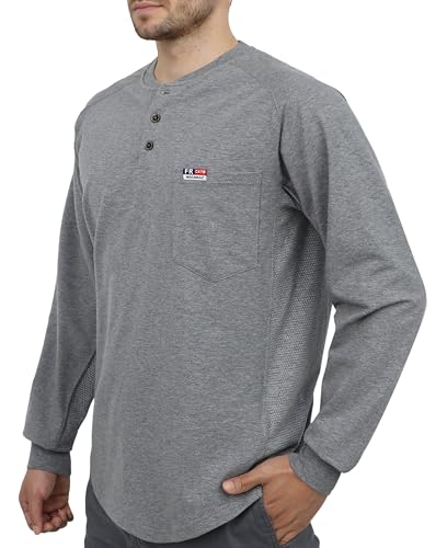 Image of BOCOMAL Summer FR Shirts Henley Bird