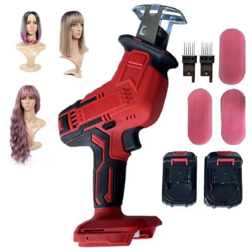 HpJfdsU Macchina per Intrecciare Parrucche da Salone da 1000W con 2 Celle Ricaricabili, Strumento per Cuoio Capelluto in PU E Capelli Ventilati,Funziona con Capelli Sintetici Ed Extension