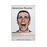 ESyem Posters American Psycho Vintage Poster Canvas Wall Art Painting Canvas Painting Posters And Prints Wall Art Pictures for Living Room Bedroom Decor 08x12inch(20x30cm) Unframe-style