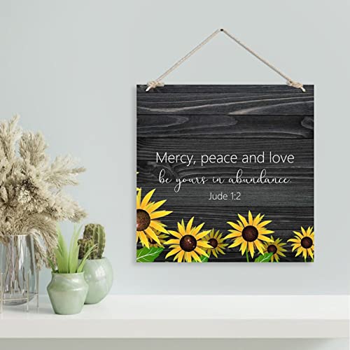 Panneau de tournesol spirituel message de paix décoration spirituelle Jude 1-2 - 4