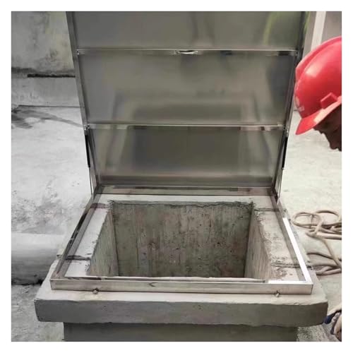 Commercial Roof Access Hatch, Roof Hatch for Maintenance Roof, Emergency Access Lid, Wellhead Lid, Cellar Cover(In-85x85cm Out-97x97cm)