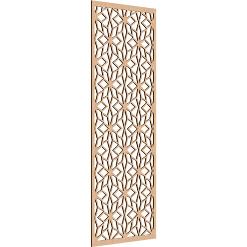 Image of Lake Decorative Pierced Fretwork Wood Wall Panels, 29 3 /8 inchW x 74 3 /8 inchH x 3 /8 inchT, Hickory