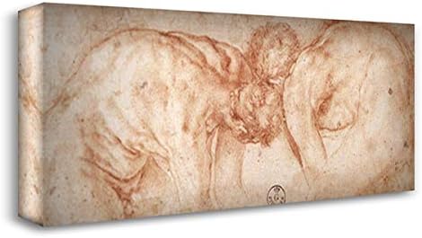 Two Nudes Compared 24x14 Gallery Wrapped Stretched Canvas Art by Jacopo Pontormo