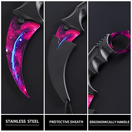 Milaloko Karambit Knife Trainer Without Cutting Edge Practice Training Knife With Sheath For Beginner 100% Safe Trainer Tool ,Xk2-001 #TOP1