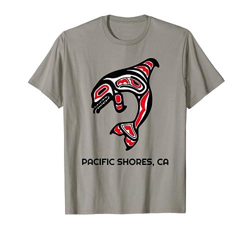 Image of Pacific Shores, California Native American Orca Killer Whale T-Shirt