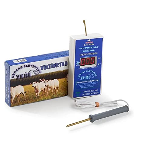 Voltímetro Digital Cerca Elétrica Zebu 9V 15kV