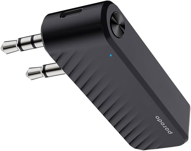Porodo Wireless Bluetooth Audio Transmitter Dual 3.5mm - Black