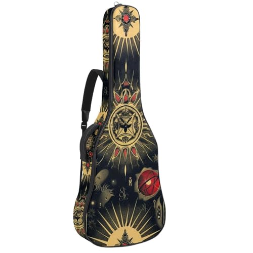 Étui souple pour guitare acoustique 109cm sac à dos imperméable tissu Oxford