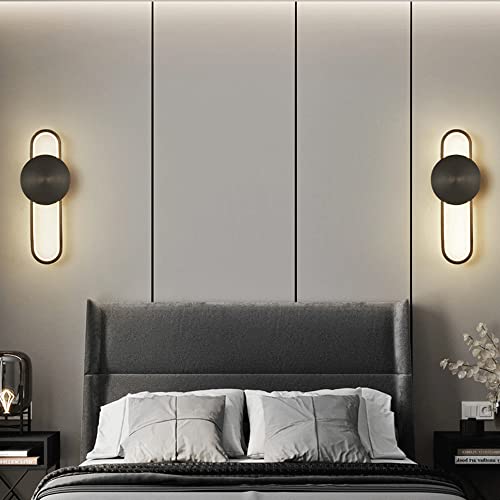 Aplique LED de cobre para iluminar la pared del fondo del pasillo con estilo moderno 6