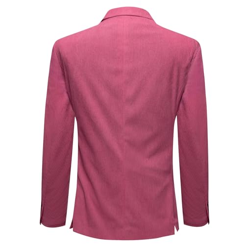 Image of Barry.Wang Men's Vintage Corduroy Blazer Jackets Business Casual Sport Coat | 2 Button,Notch Lapel,Patch Front Pockets,Regular Fit,Daily Wear,Office,Country Western Style,Church Gathering,Homecoming