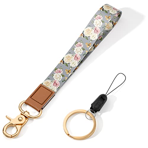 Image of Wrist Lanyard Key Chain, Wristlet Strap Keychain Holder for Women Men Car Keys Wallet Card Phone