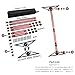 Stair Gauge & Layout Tool - Precision Stair Tread Jig for Measuring and Scribing | Multi-Purpose Carpentry Jig for Stairs, Bookshelves, Floating Shelves and Various DIY Projects (Red-Gray)