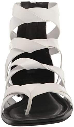 Aerosoles Women's Harper Flat Sandal, White Leather, 6 | Image 1