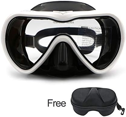 DeemoShop Scuba Diving Mask 4 Color Adult Snorkeling Silicone Anti-Fog Tempered Glass Dive Equipment Wide Vision Swimming Goggles