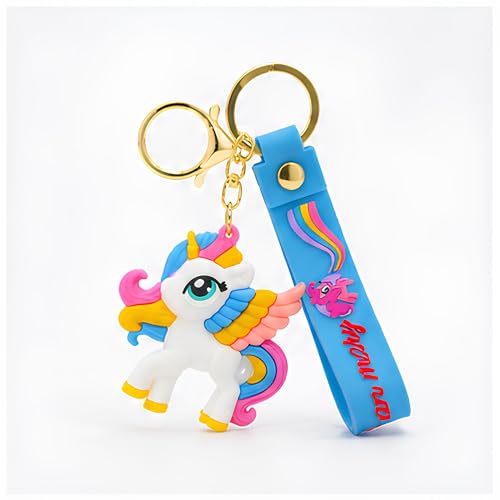 Image of Cute 3D Keychain | Keyring & Quirky Bag Charm | Hard Silicone, Unbreakable | Travel Essential | Kids Friendly | Strap & Bag Hook