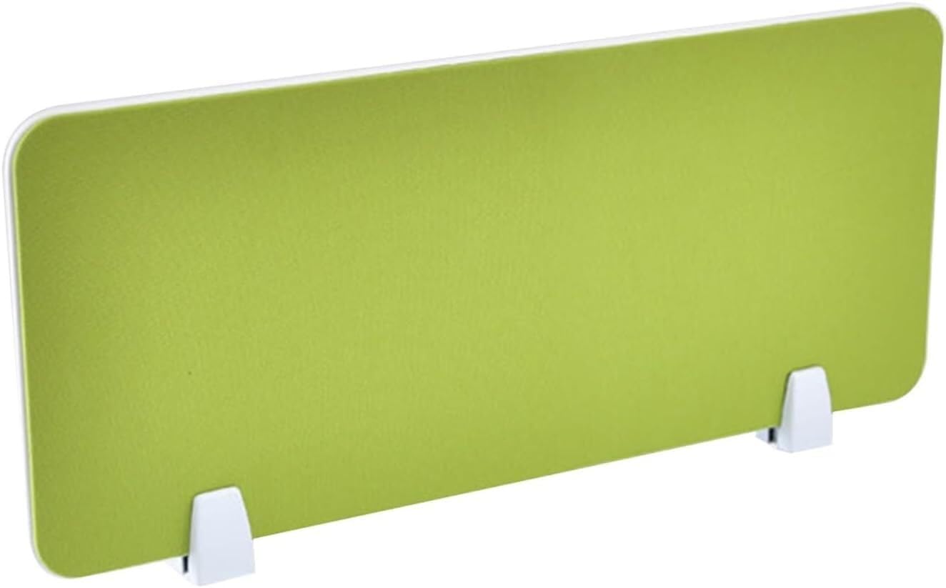 Adjustable Desktop Partition Standup Clamp Privacy Panel Office Desk Divider for Enhanced Focus & Productivity (Green 39.3x11.8in)