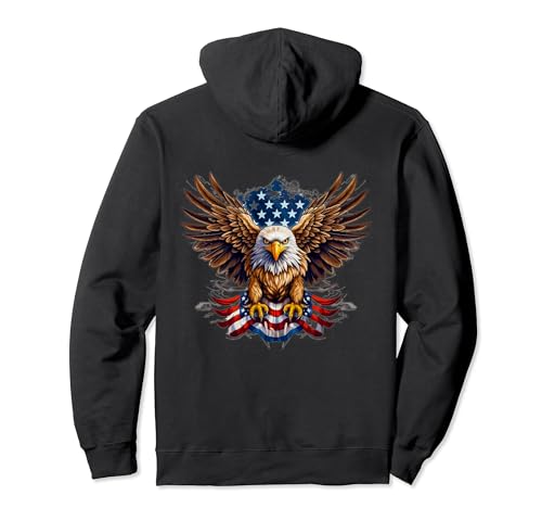 American Bald Eagle Glory : USA Patriotic Sweat à Capuche