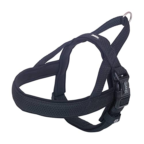 Nobby 80552-05 Norwegergeschirr Mesh Preno schwarz; L: 50-64 cm + 42 cm, B: 25/35 mm